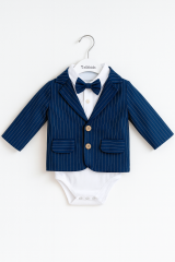 Erkek Bebek&Çocuk Exclusive Cut Luxury Zıbınlı Gömlek Ceketli Takım Elbise Mevlüt Düğün Party