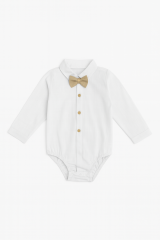Erkek Bebek&Çocuk Exclusive Cut Luxury Zıbınlı Gömlek Ceketli Takım Elbise Mevlüt Düğün Party 9-12 Ay - Krem