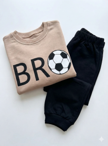 Erkek Çocuk Bro Eşofman Takımı %100 Pamuk