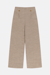 Kız Çocuk Keten Yelek ve Pantolon 2'li Takım