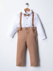 Bebek&Çocuk Salopet Takım Pantolon Gömlek Papyon