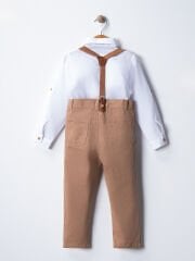 Bebek&Çocuk Salopet Takım Pantolon Gömlek Papyon