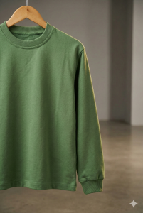Erkek Çocuk %100 Pamuk Sweatshirt 9-10 Yaş - Yeşil