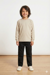 Erkek Çocuk %100 Pamuk Sweatshirt 7-8 Yaş - Krem