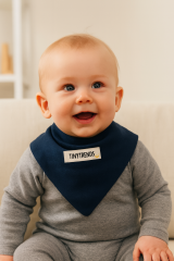 %100 Pamuk 3'lü Müslin Ayarlanabilir Çıtçıtlı Bebek Önlük Fular