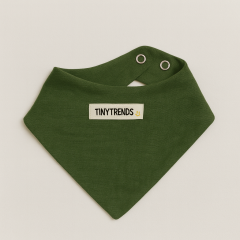 %100 Pamuk 5'li Müslin Ayarlanabilir Çıtçıtlı Bebek Mama Önlük Fular