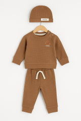 Erkek Bebek&Çocuk Smile Bere Hediyeli İkili Takım