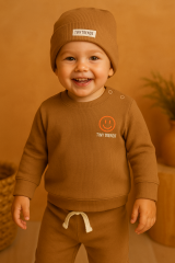 Erkek Bebek&Çocuk Smile Bere Hediyeli İkili Takım