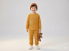 %100 Pamuk Cute Bear 2'li Bebek Takımı
