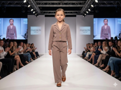 Kız Çocuk Double Ceket Pantolon 2'li Takım Elbise