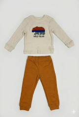 Erkek Bebek&Çocuk Wild Trail Kutup Ayısı Nakışlı 2'li Takım