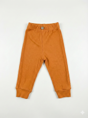 Unisex  %100 Pamuk Bebek&Çocuk Tayt 6-9 Ay - Hardal 