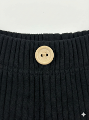 Unisex  %100 Pamuk Bebek&Çocuk Tayt 12-18 Ay - Siyah