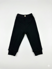 Unisex  %100 Pamuk Bebek&Çocuk Tayt 2-3 Yaş - Siyah