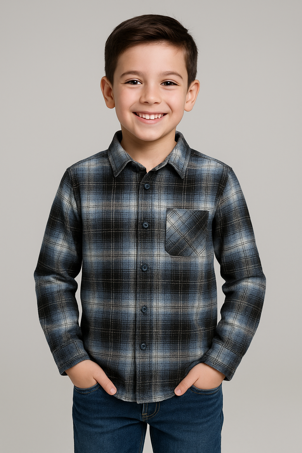 Erkek Çocuk Oduncu Gömlek