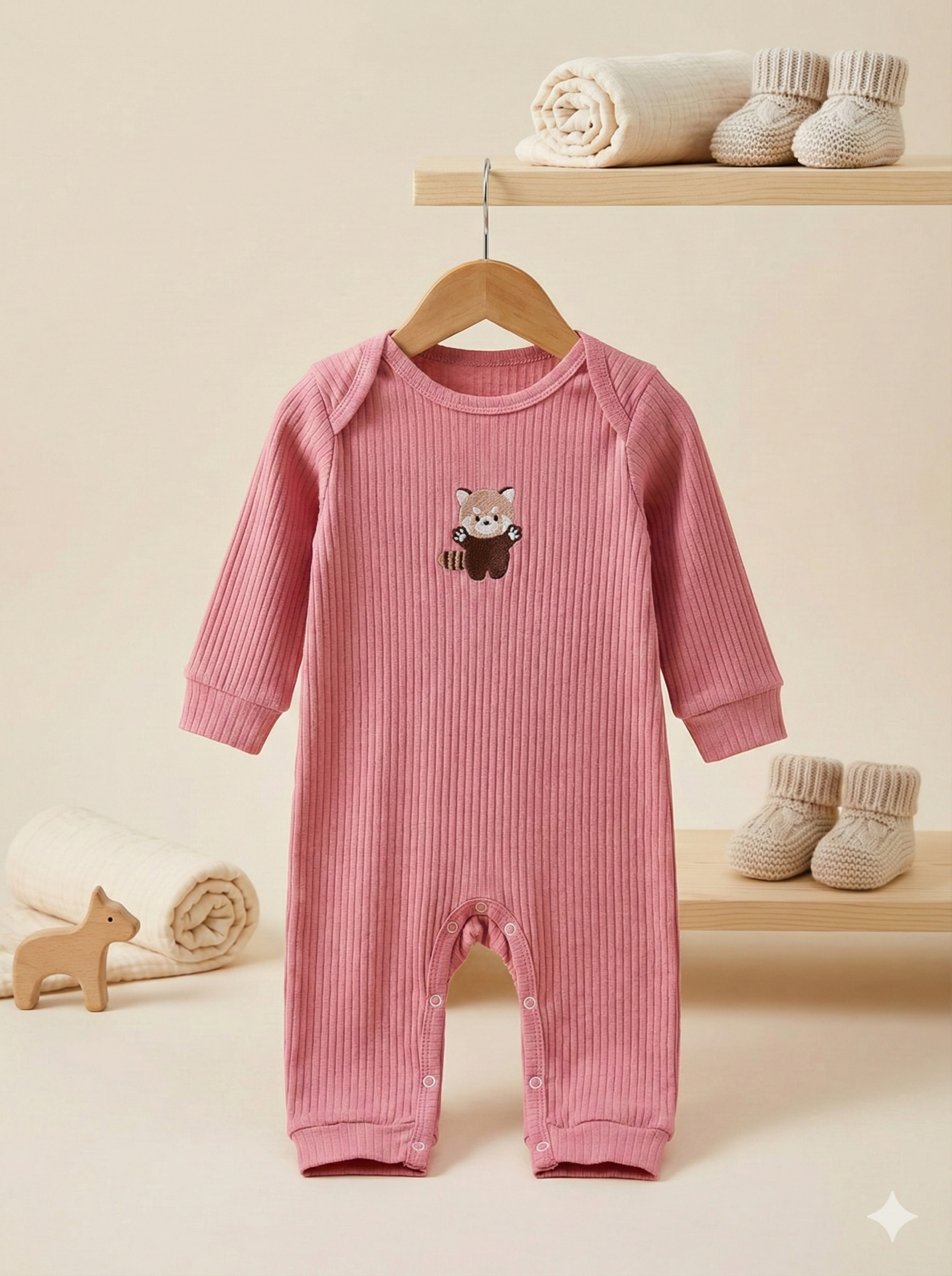 %100 Pamuk Kız Yenidoğan Hediyelik Bebek Tulum