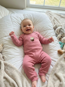 %100 Pamuk Kız Yenidoğan Hediyelik Bebek Tulum