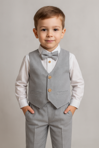 Erkek Çocuk London Yelekli Takım Elbise